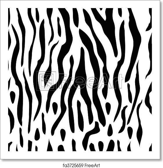 561x581 Free Art Print Of A Seamless White Tiger Or Zebra Stripe Vector