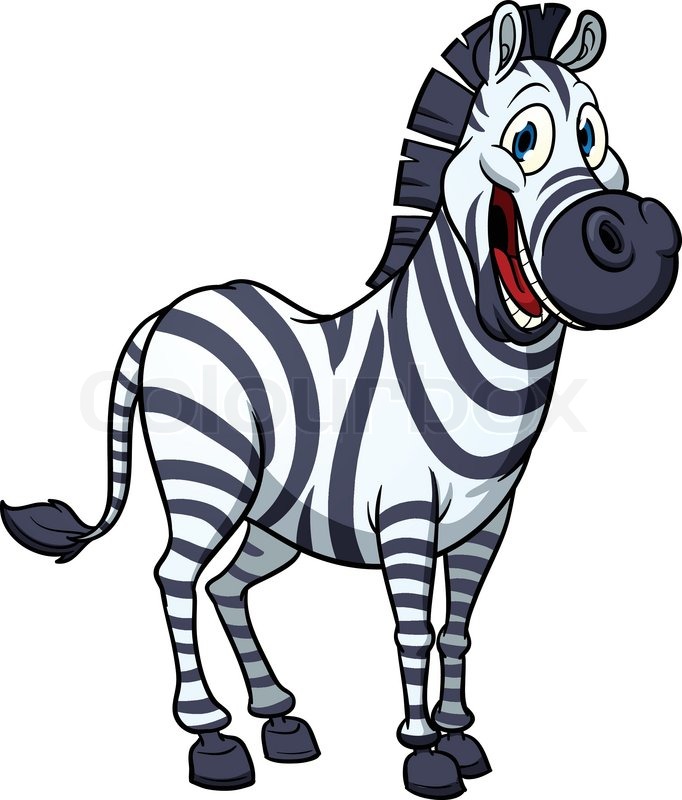 Cute Cartoon Zebra Vector Stock Vector Colourbox 682x800 Cute Cartoon Zebra Vector Stock Vector Colourbox