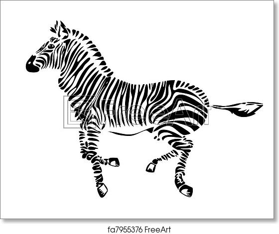 Free Art Print Of Running Zebra 560x470 Free Art Print Of Running Zebra