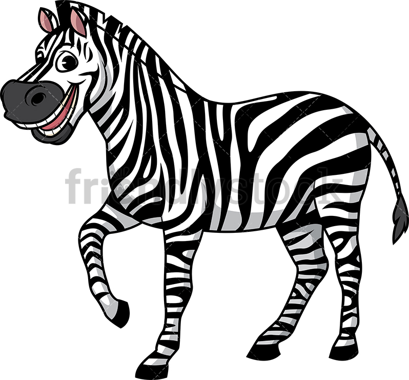 Happy Zebra Cartoon Clipart Vector 798x741 Happy Zebra Cartoon Clipart Vector