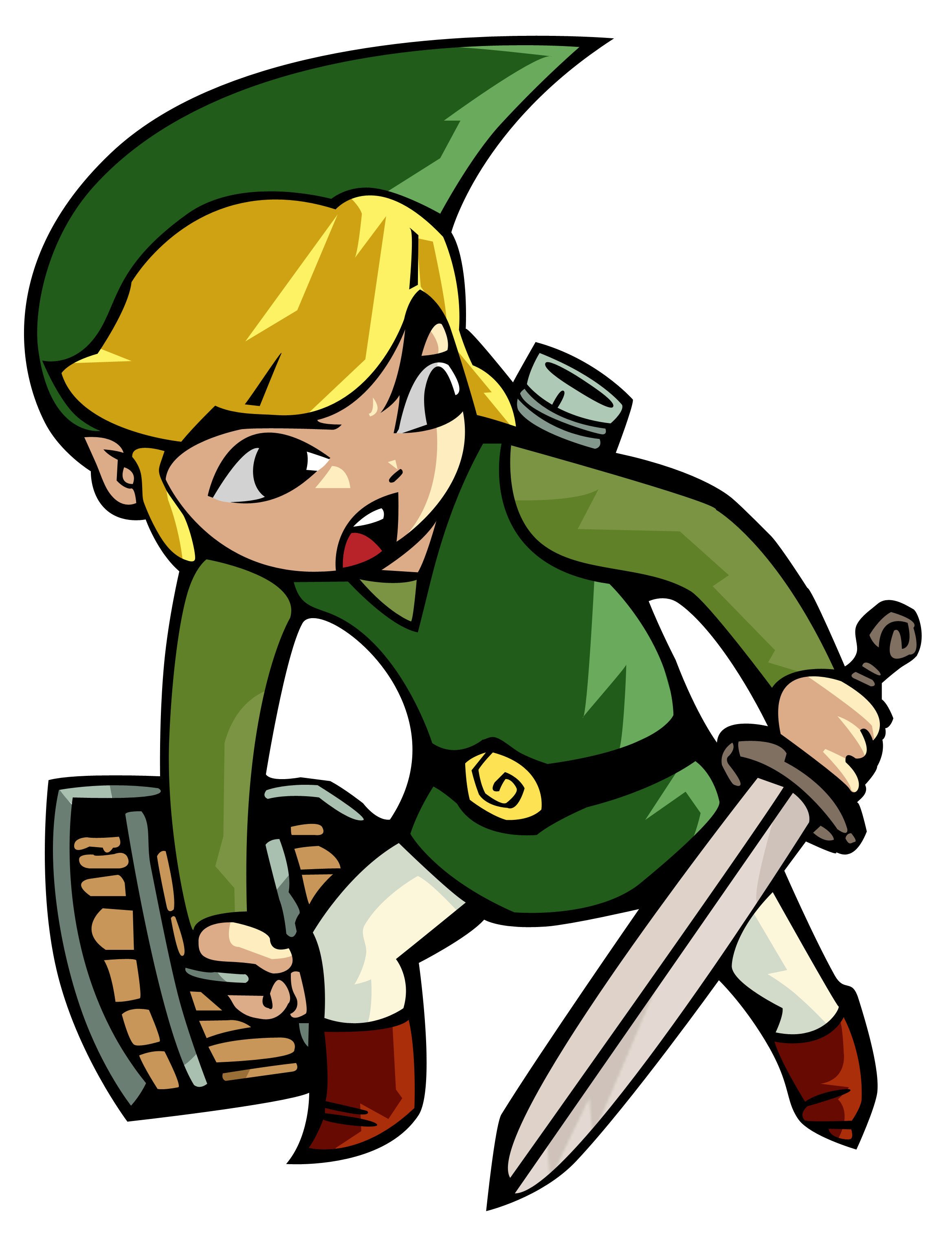 Wind Waker Link Vector 2337x3075 Wind Waker Link Vector
