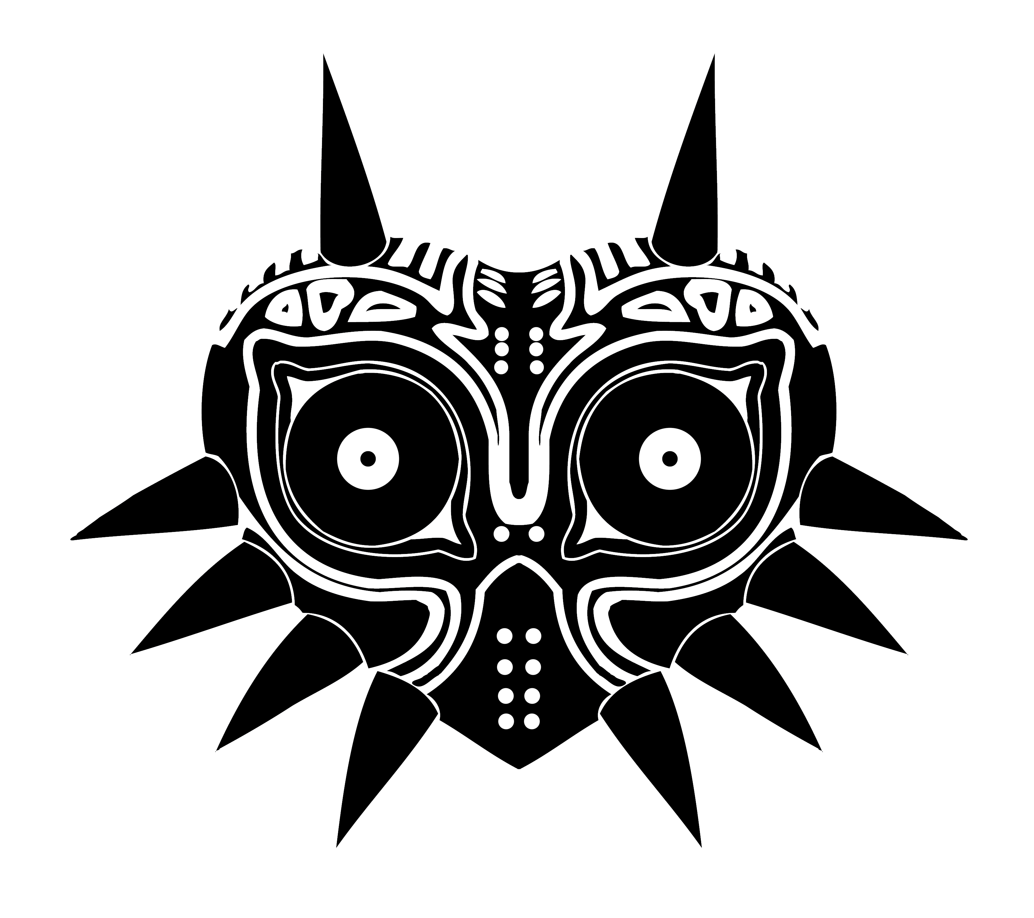 3333x2958 Majoras Mask Vector
