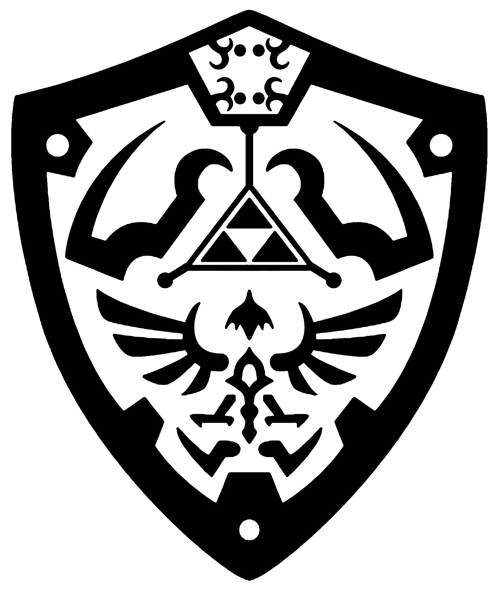 1600x1914 Hylian Shield Outline Tattoo Ideas Shield Vector, Zelda Logo