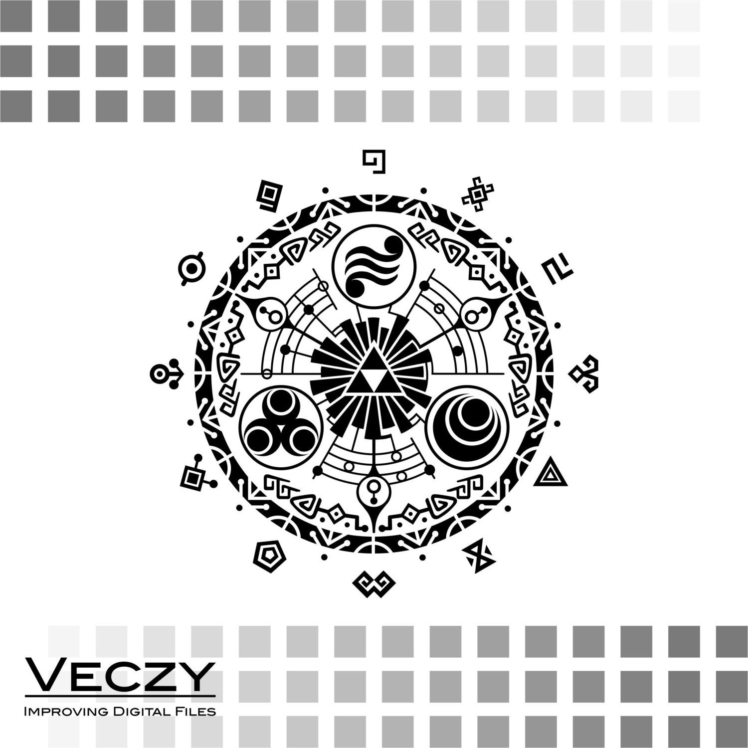 1500x1500 Legend Of Zelda, Digital Art, Gate Of Time, Files, Vector