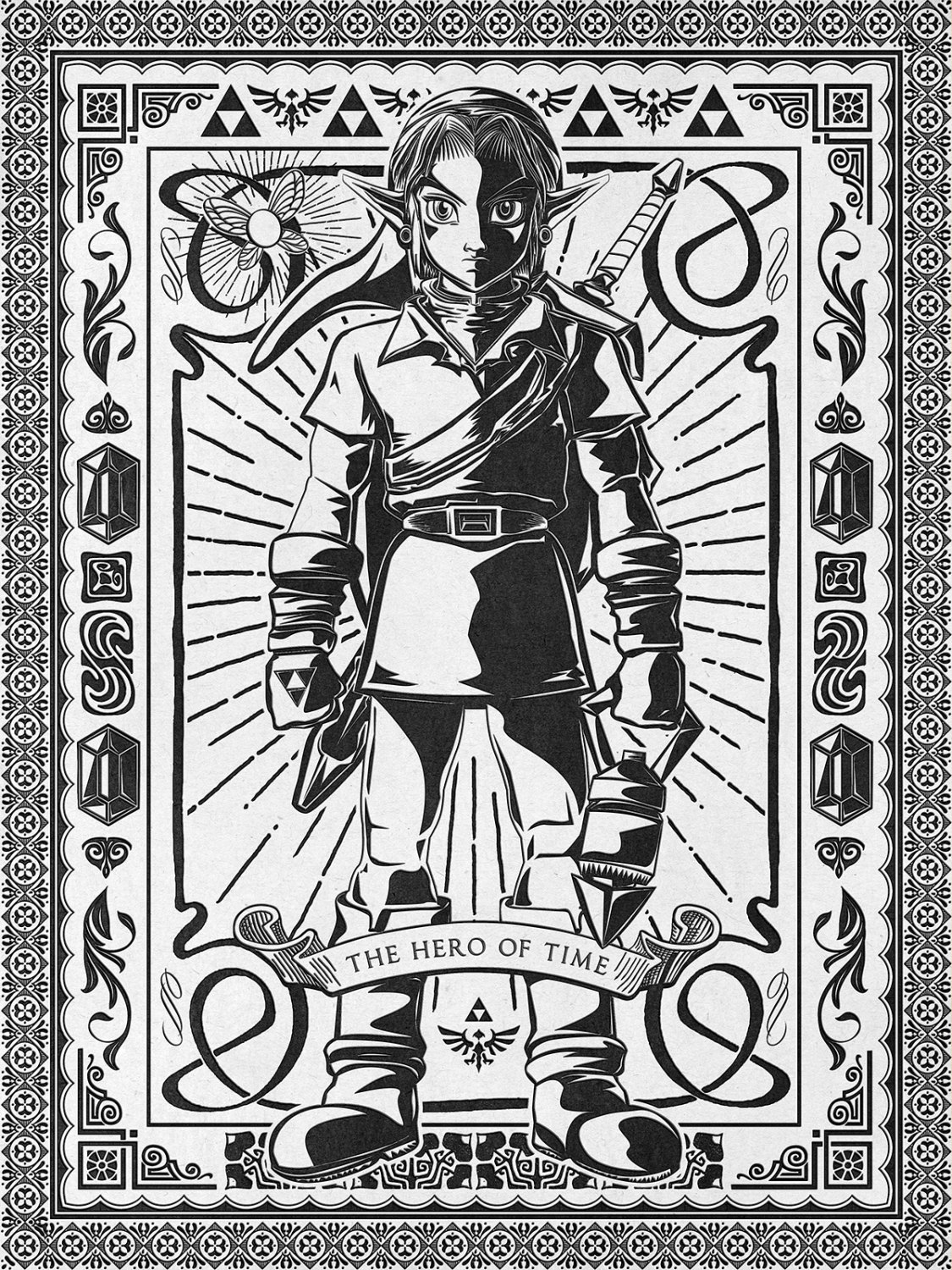 1125x1500 Legend Of Zelda Vintage Link Barrett Biggers