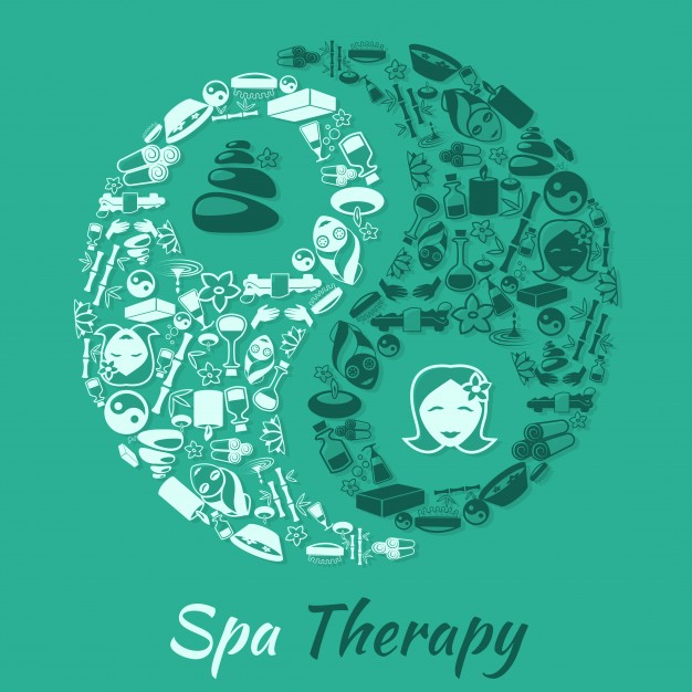 626x626 Spa Healthcare Salon Therapy Concept With Zen Symbol And Wellness