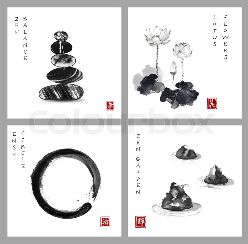 800x788 Symbol Of Zen Zen Balance, Enso Zen Stock Vector Colourbox