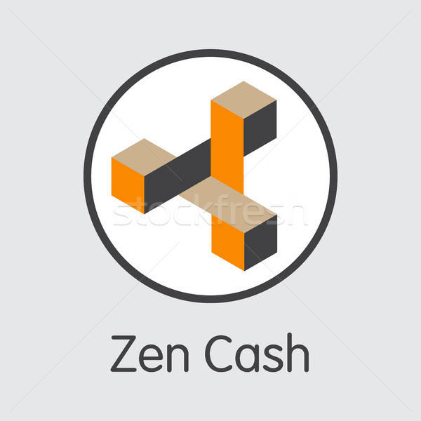 600x600 Zencash Cryptographic Currency Vector Zen Graphic Symbol Vector