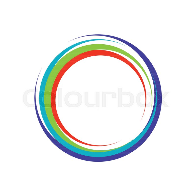800x800 Colorful Crescent Zen Vector Symbol Stock Vector Colourbox