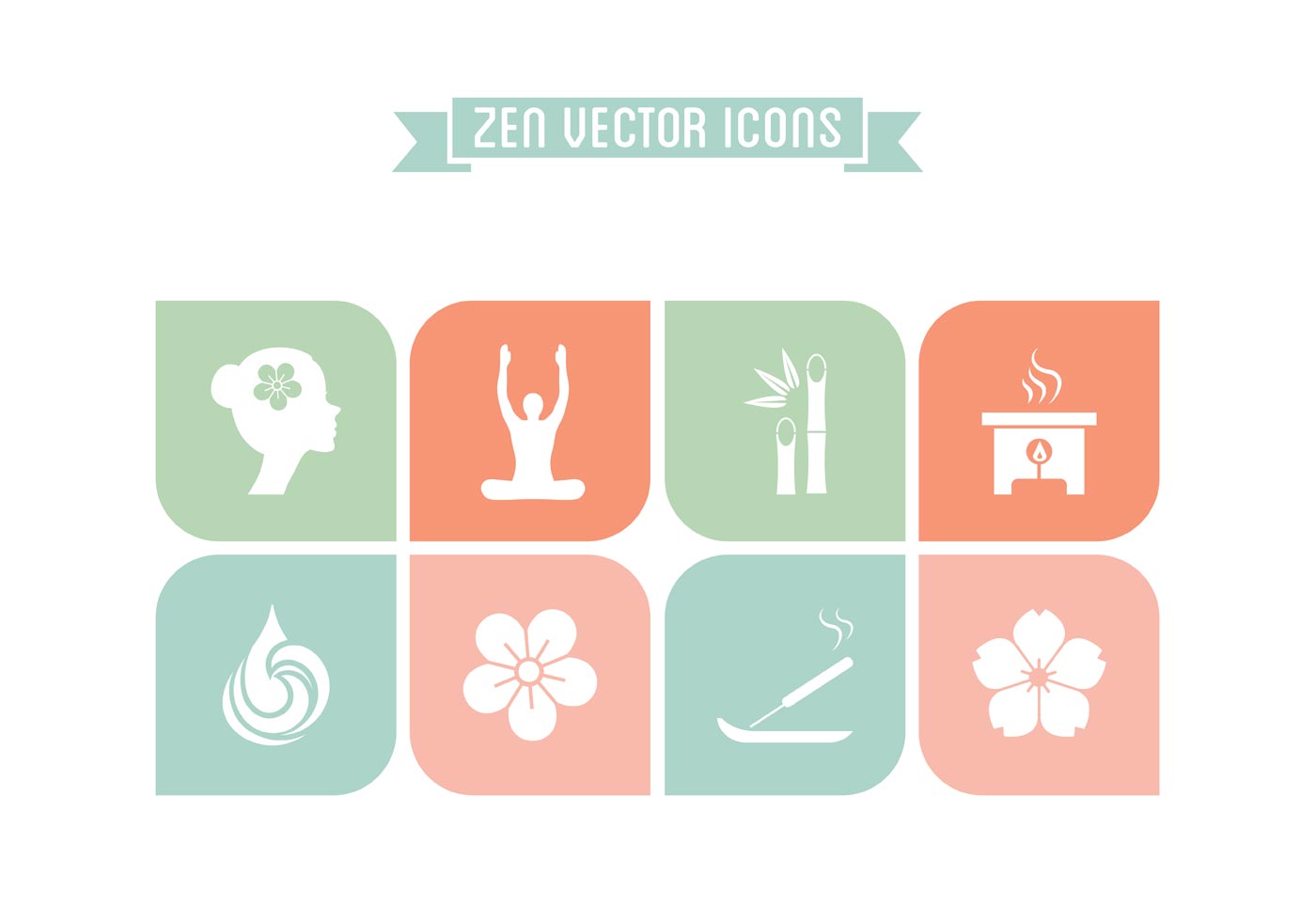 1400x980 Vector Zen Icons