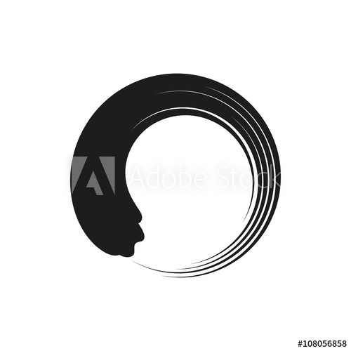 500x500 Zen Enso Circles In Modern Minimalist Style Vector Illustration