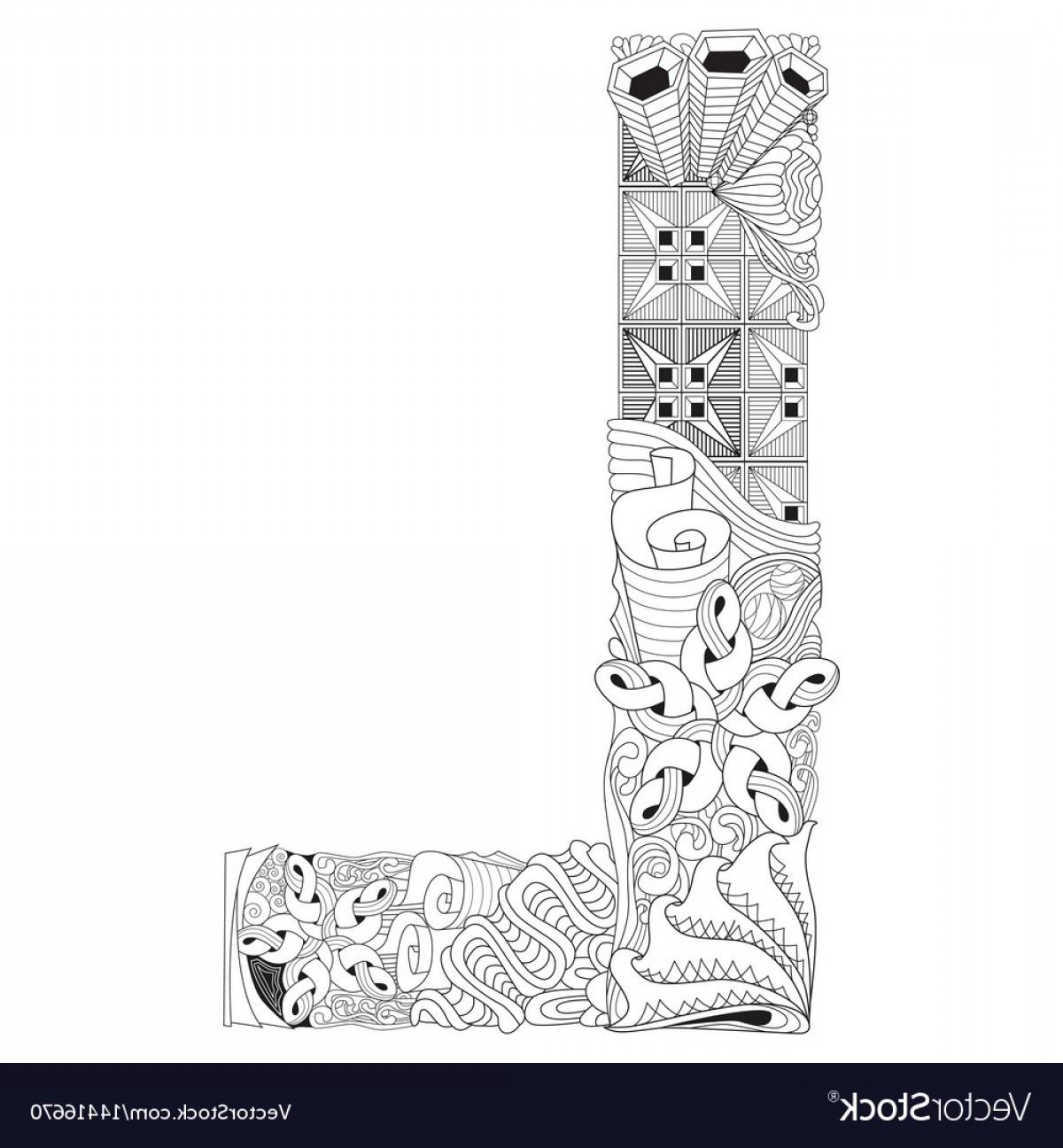 1200x1296 Zentangle Letter M Vector Soidergi