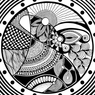 368x368 Zentangle Free Vector Download