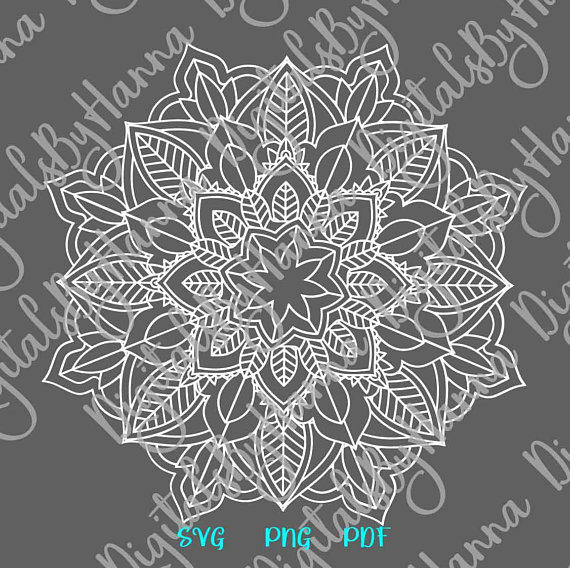 570x568 Mandala For Cricut Zentangle Pochoir Circle Woman
