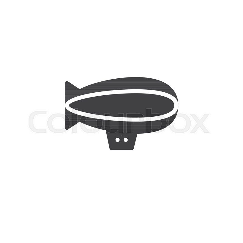 800x800 Airship Zeppeln Vector, Filled Stock Vector Colourbox