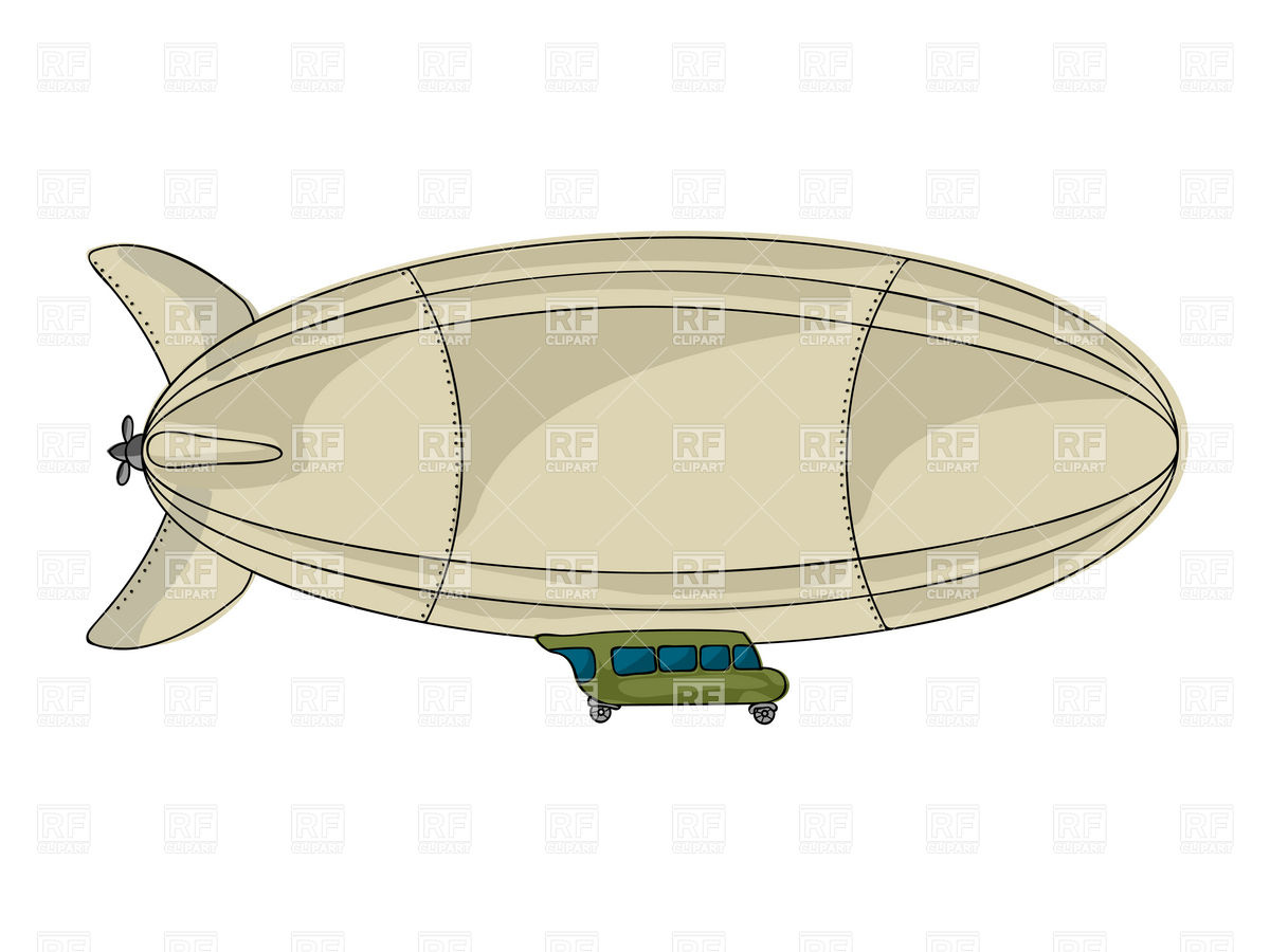 Zeppelin дирижабль вектор