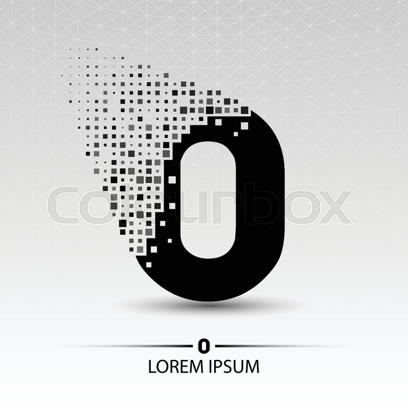 800x800 Number Zero Logo Vector Design Stock Vector Colourbox