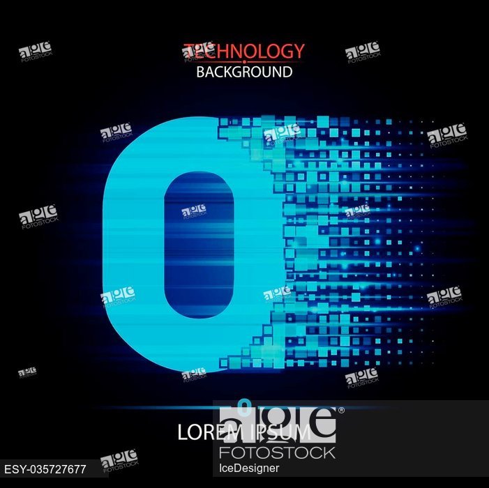 701x700 Number Zero Logo Vector Technology Design, Stock Vector, Vector