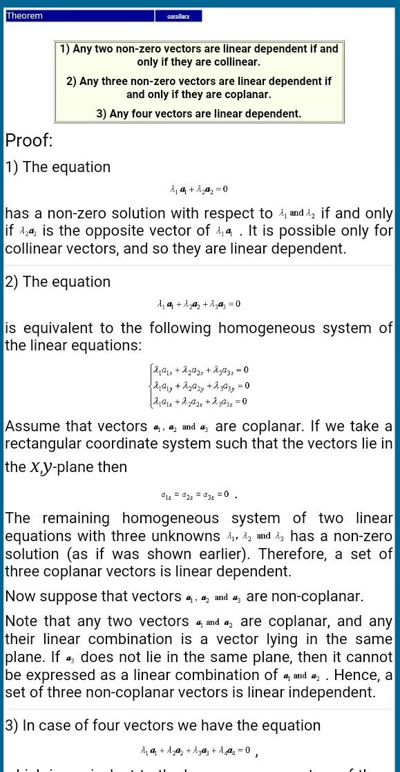 579x1117 Any Four Non Zero Vector Will Always Be