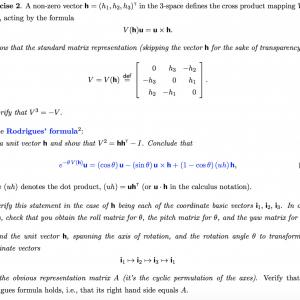 300x300 Non Zero Vector H H H H T Space Defines Cross Product Mapping