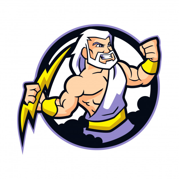 626x626 Zeus Mascot Design Vector Premium Download