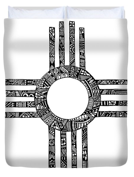454x600 Zia Symbol Duvet Covers Fine Art America