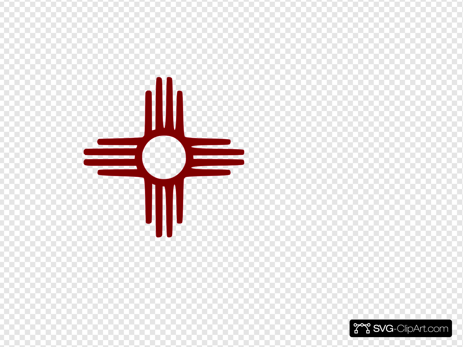 1600x1200 Zia Symbol Maroon Clip Art, Icon