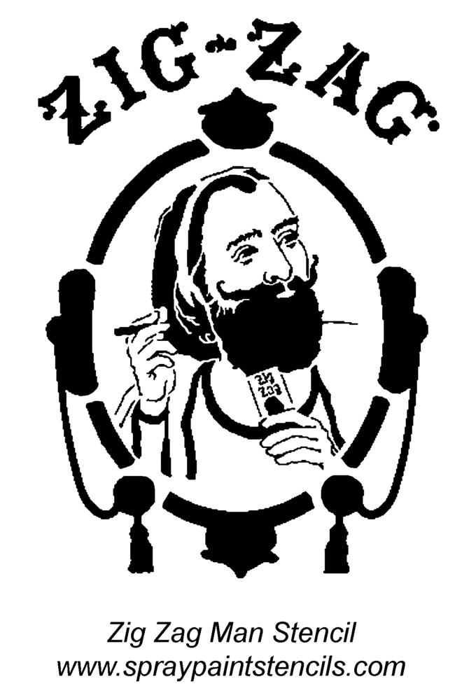 680x1000 Zig Zag Man Stencil Projects For Little Ones Stencils, Zig Zag