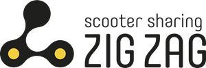 300x100 Zig Zag Scooter Sharing Logo Vector