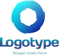 200x186 Blue Circle Zig Zag Logo Vector