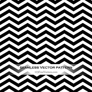 300x300 Black And White Zigzag Pattern