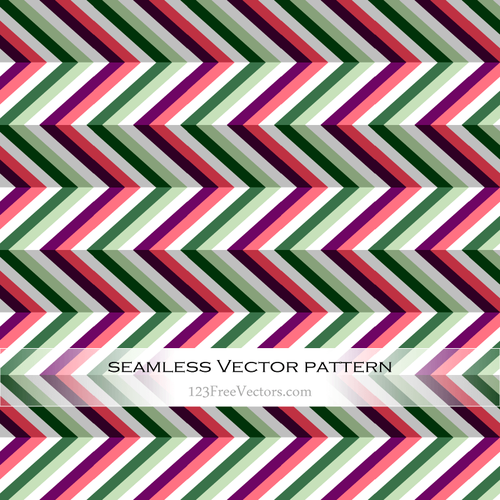 500x500 Zigzag Pattern With Green And Purple Lines