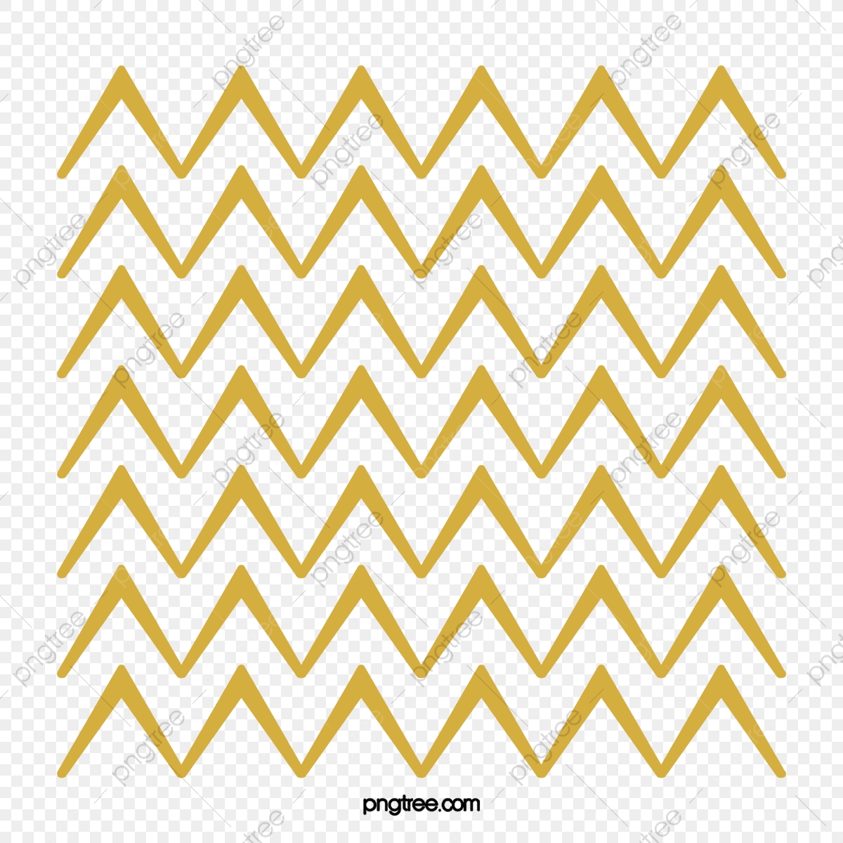 1200x1200 Gold Hand Painted Zigzag Pattern, Gold Vector, Hand Vector