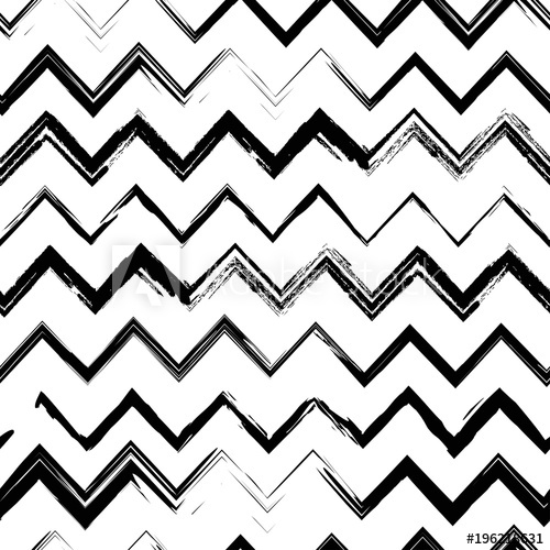 500x500 Zig Zag Parallel Lines Painted Brush Grunge Art Seamless Vector