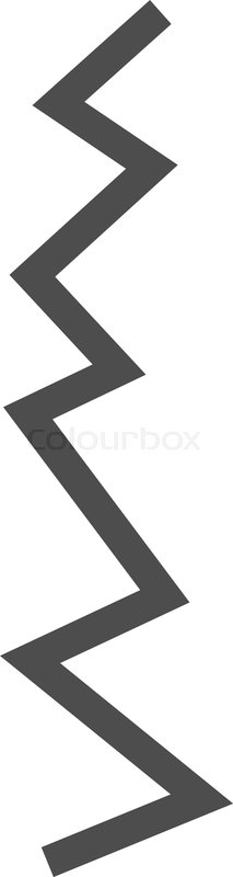 Zigzag Line Icon On A White Stock Vector Colourbox 213x800 Zigzag Line Icon On A White Stock Vector Colourbox