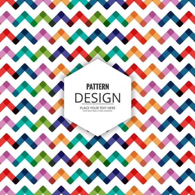 Colorful Abstract Background With Zigzag Lines Free Vector 626x626 Colorful Abstract Background With Zigzag Lines Free Vector