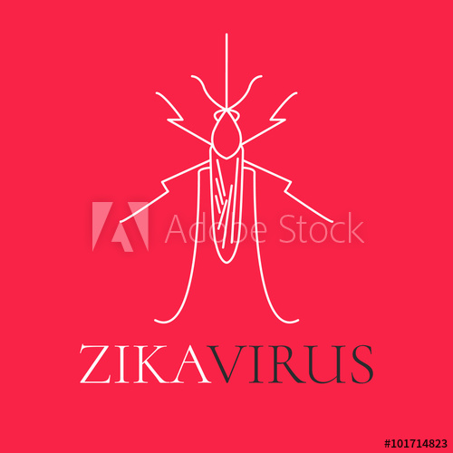 500x500 Zika Virus Symbol Mosquito Line Icon Aedes Mosquito Is The Major
