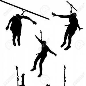 300x300 Photostock Vector Zipline Vector Silhouette Clipart Cultracing