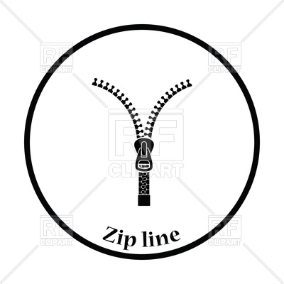 400x400 Zip Line Icon Vector Image Of Signs, Symbols, Maps Angelp