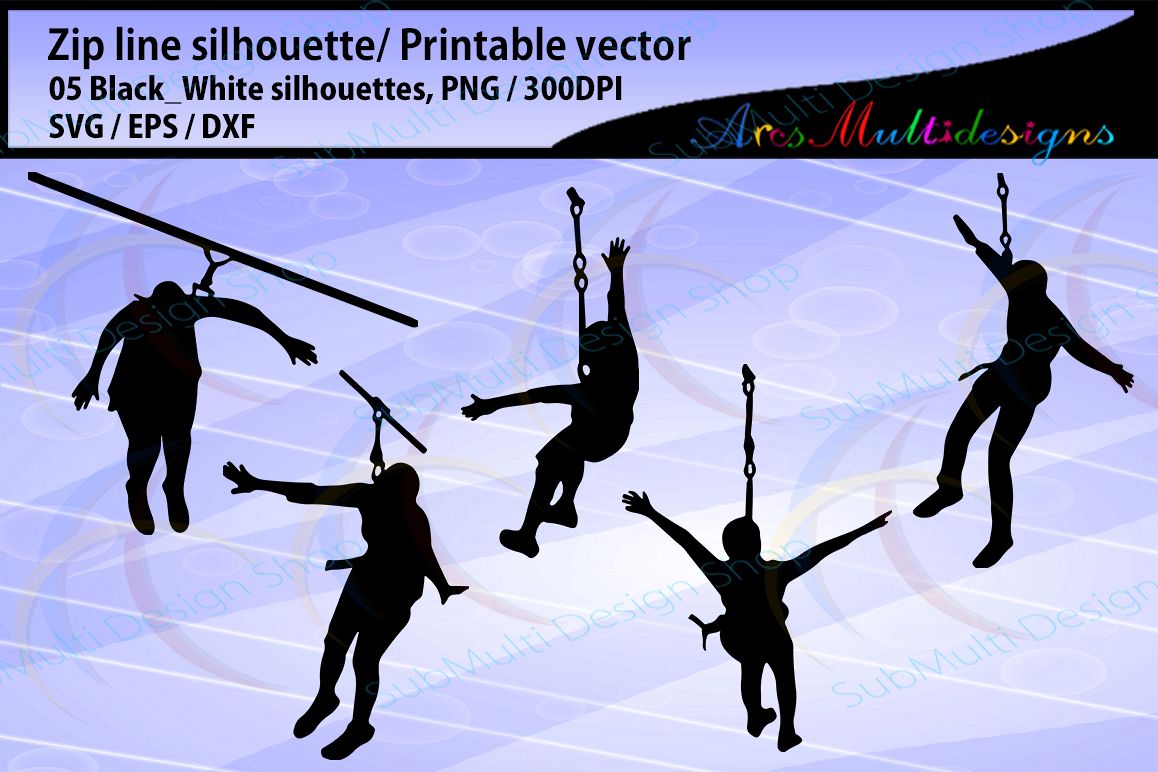 1158x772 Zip Line Silhouette Zip Line Ride Silhouette Vector Zip