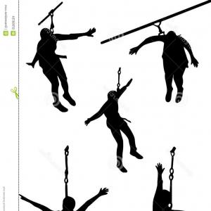 300x300 Photostock Vector Zipline Vector Silhouette Clipart Cultracing