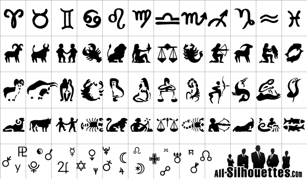 600x350 Zodiac Signs Free Vector