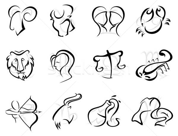 600x458 Zodiac Symbols Vector Illustration