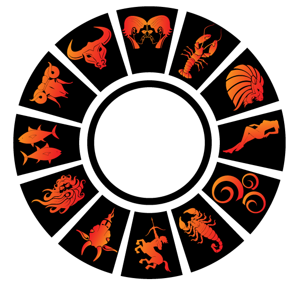 600x575 Horoscope Signs Vector