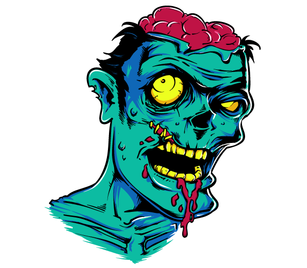 600x525 Free Zombie Vector Graphics
