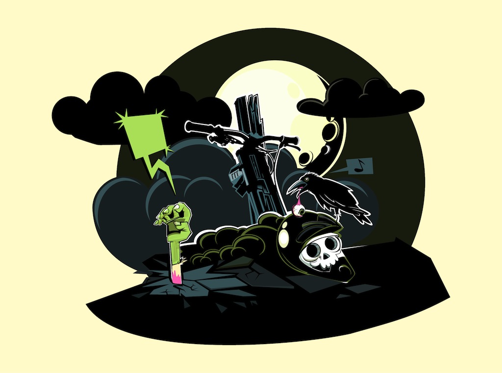 1024x761 Zombie Grave Vector Art Graphics