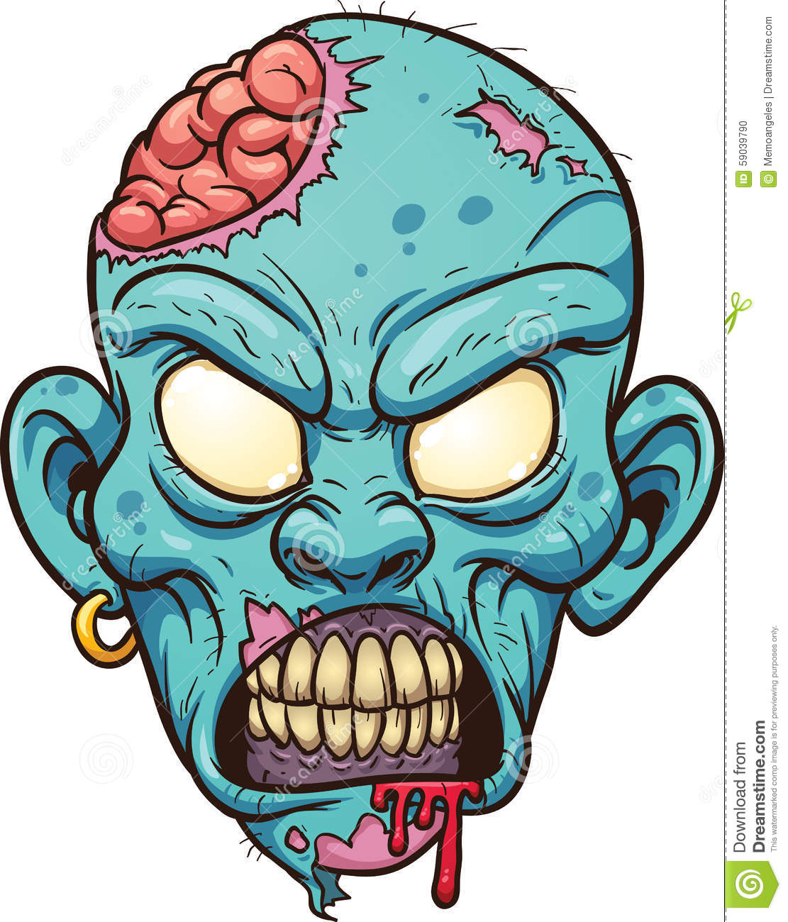 1111x1300 Simple Zombie Clipart