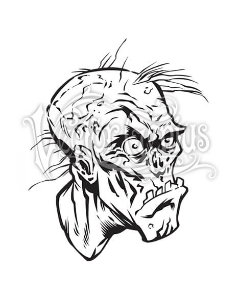 Zombie Face Vector at Vectorified.com | Collection of Zombie Face ...