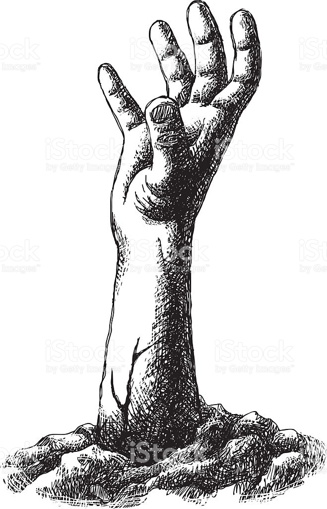 Zombie Hand Vector at Collection of Zombie Hand