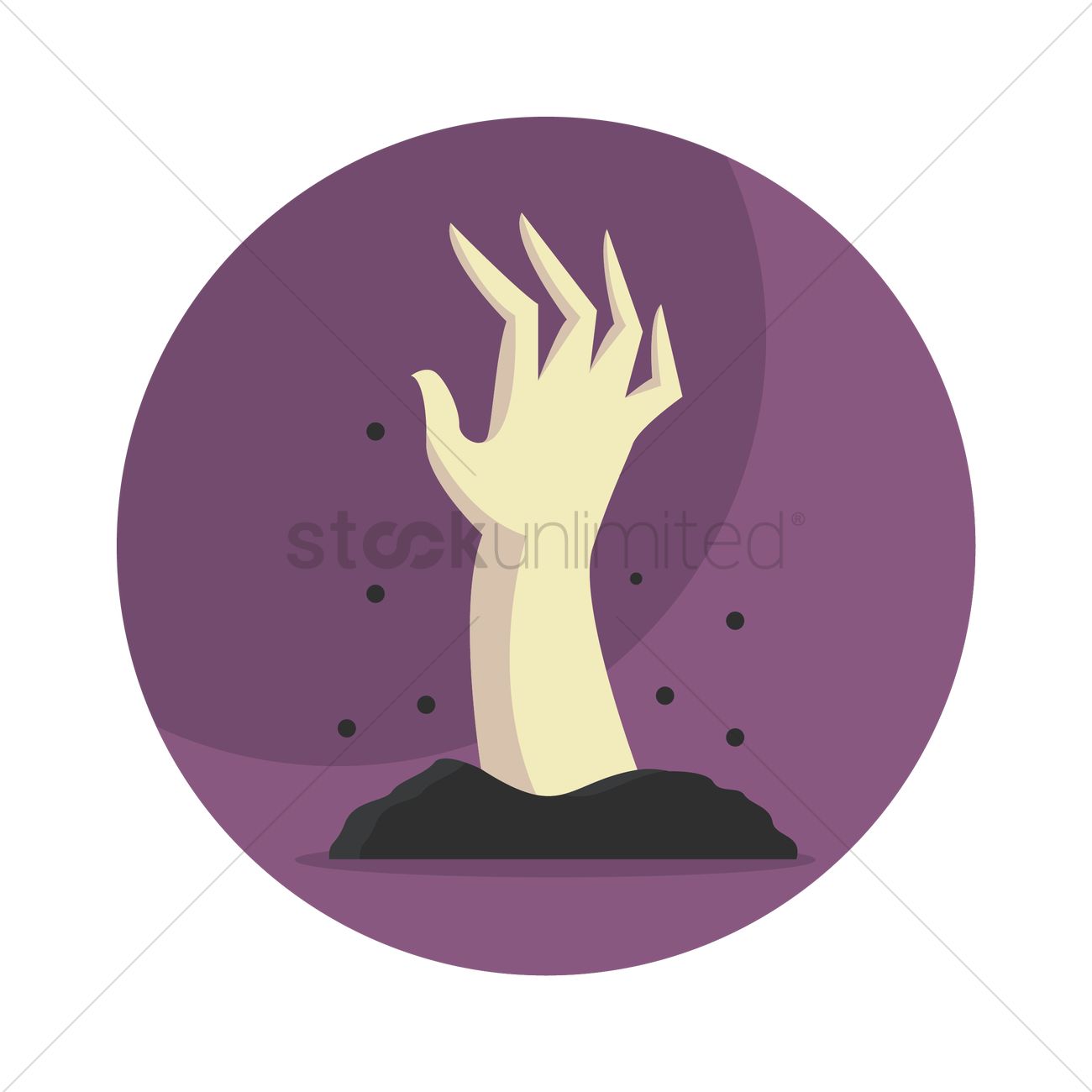 1300x1300 Zombie Hand Vector Image